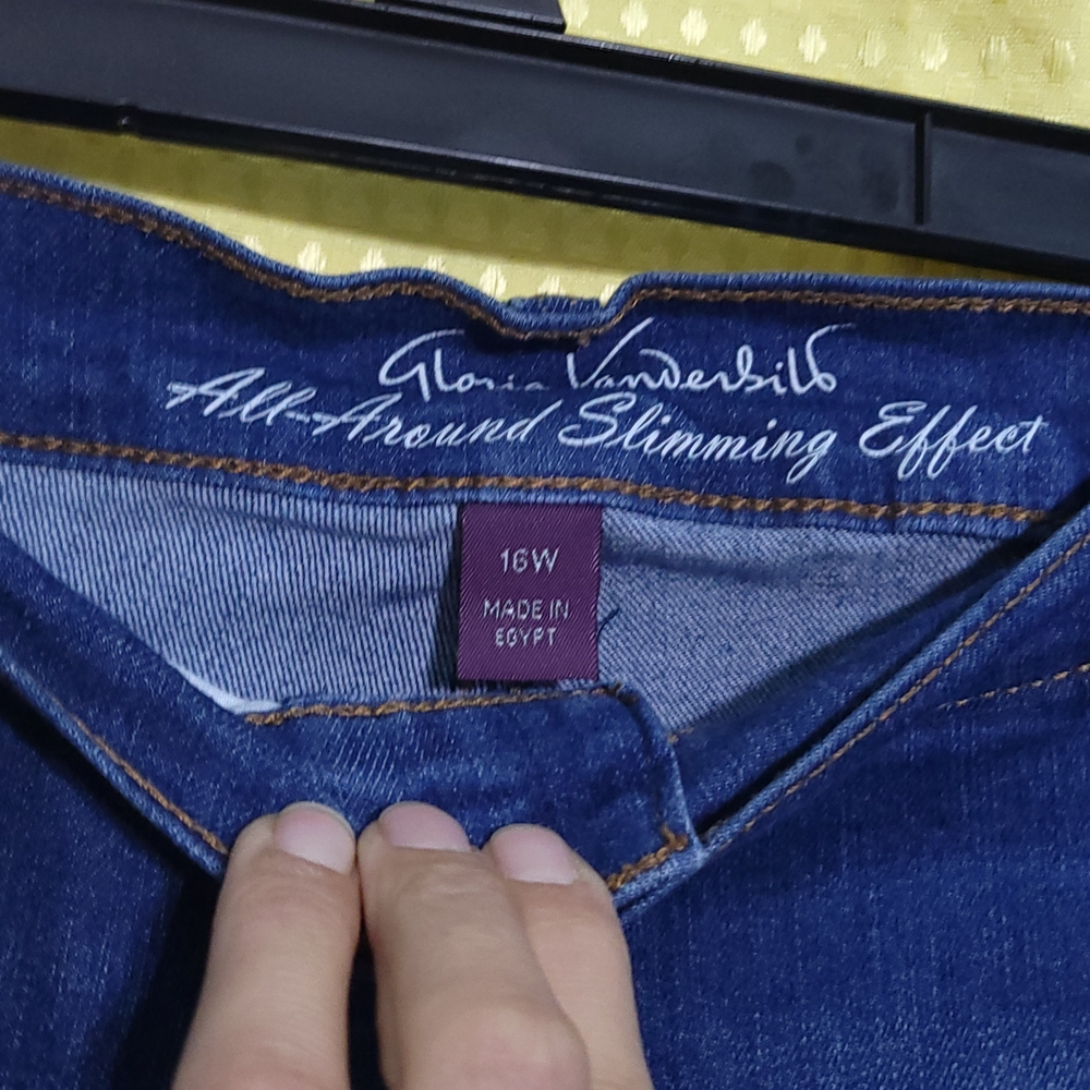 Gloria Vanderbilt Blue Jeans Size 16W